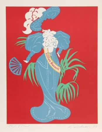 石版画 Indiana - Lillian Russell