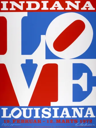 丝网印刷 Indiana - Love, Louisiana, 1972