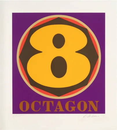 丝网印刷 Indiana - Octogon, 1975 - Hand-signed