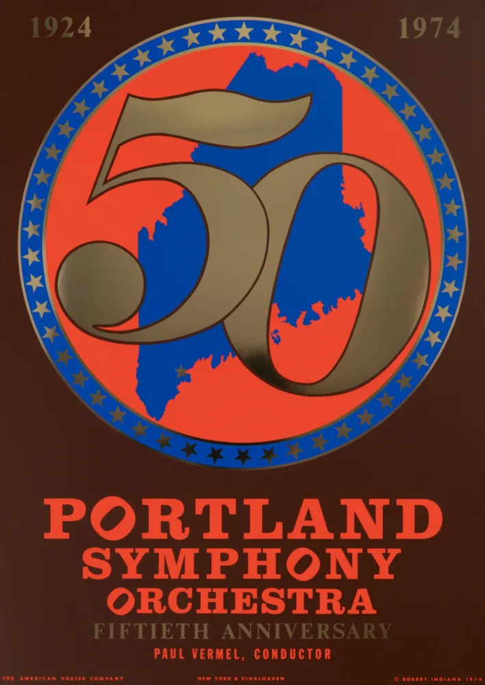 丝网印刷 Indiana - Portland Symphony Orchestra, 50th Anniversary, 1974