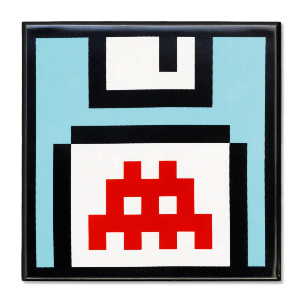 陶瓷 Invader - Ceramic Tile: Floppy Disk