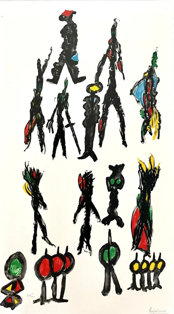 石版画 Ionesco - Ces Messieurs