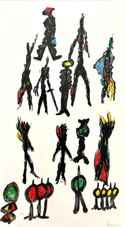 石版画 Ionesco - Ces Messieurs