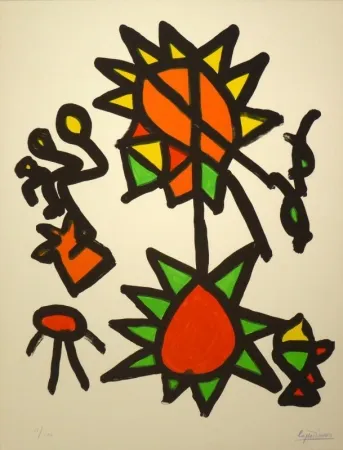 石版画 Ionesco - Des Ronds et de Carrés