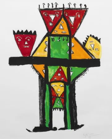 石版画 Ionesco - Eugene Ionesco - Royal Posterity, 1983 -  Artist Proof Hand-Signed Lithograph