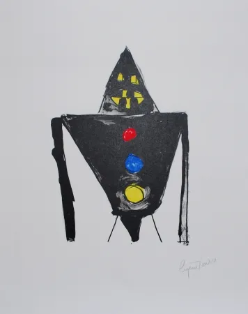 石版画 Ionesco - Le chevalier noir