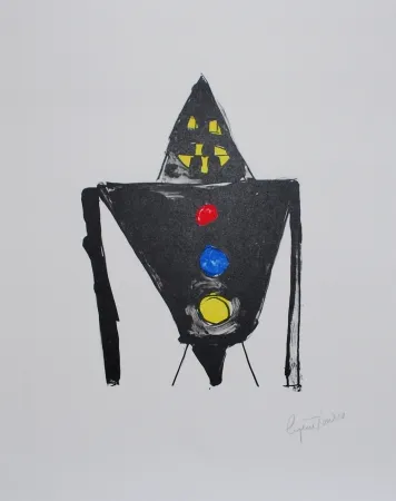 石版画 Ionesco - Le chevalier noir