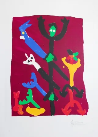 石版画 Ionesco - LE PEUPLE DES ARBRES