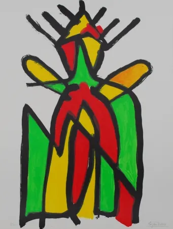 石版画 Ionesco - Le roi