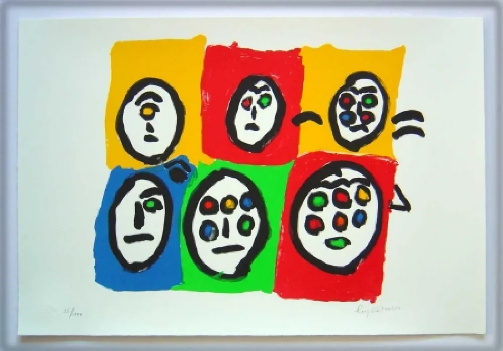 石版画 Ionesco - Les multi-yeux