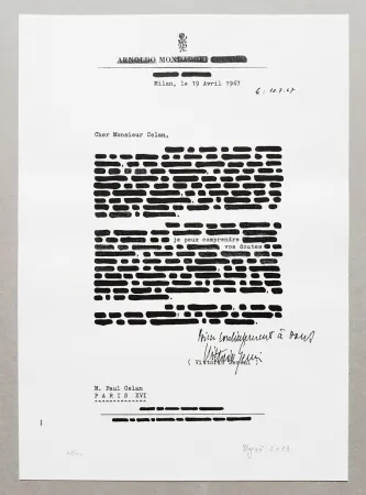 石版画 Isgro - Cancellature