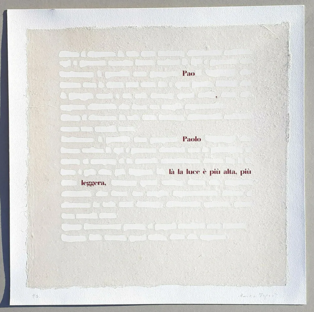 丝网印刷 Isgro - Cancellature (la luce è più alta)