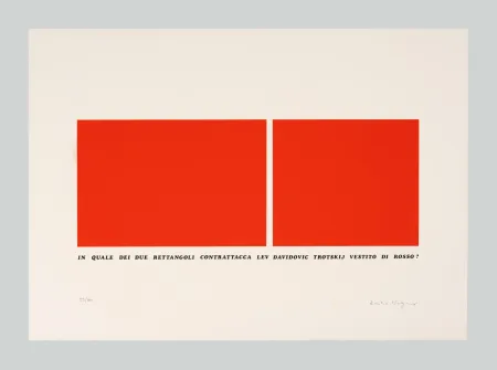 丝网印刷 Isgro - In quale dei due rettangoli contrattacca Led Dadidovic Trotskji vestito di rosso?