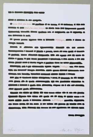 石版画 Isgro - Obliquo