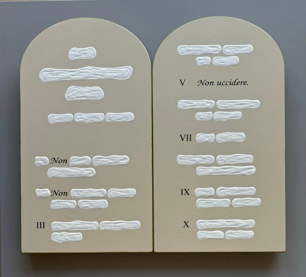 凸版印刷 Isgrò - Tavole della legge