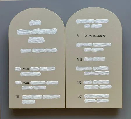 凸版印刷 Isgrò - Tavole della legge