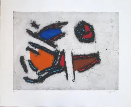 蚀刻版画 Jacobsen - La Seine - Les Poissons