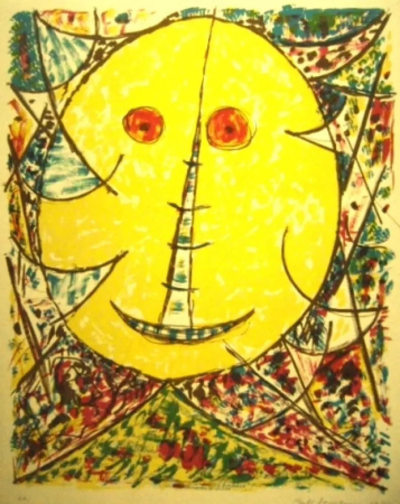 石版画 Jacobsen - Maske