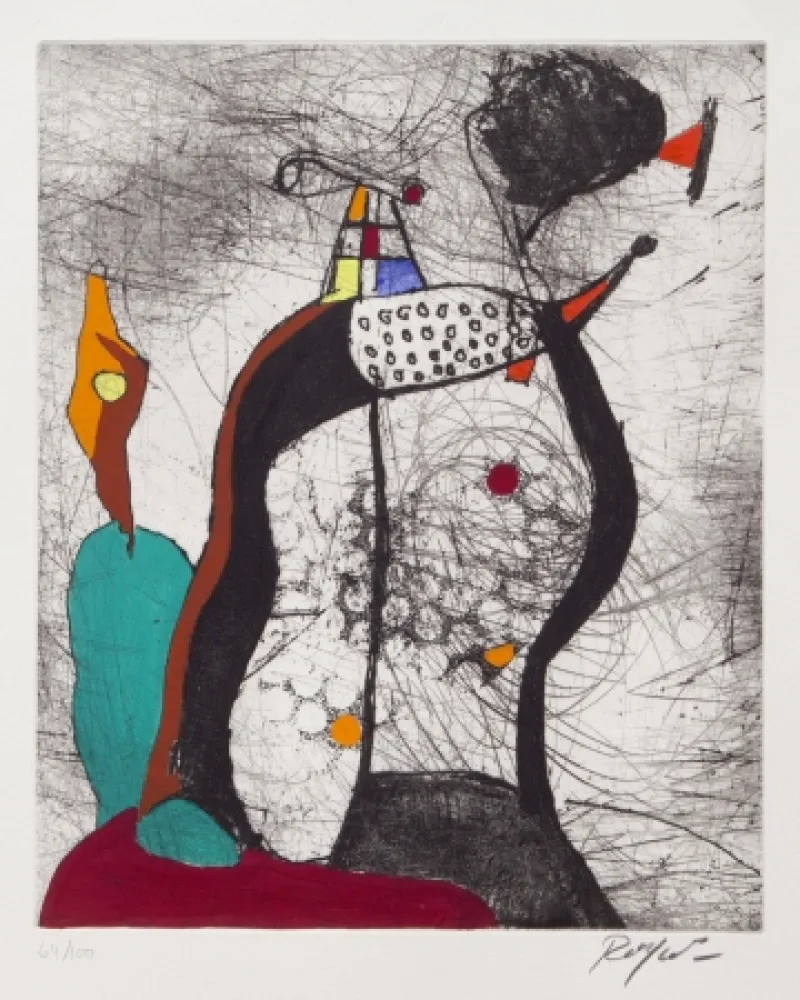 干刻版画 Jacobsen - Profil perdu