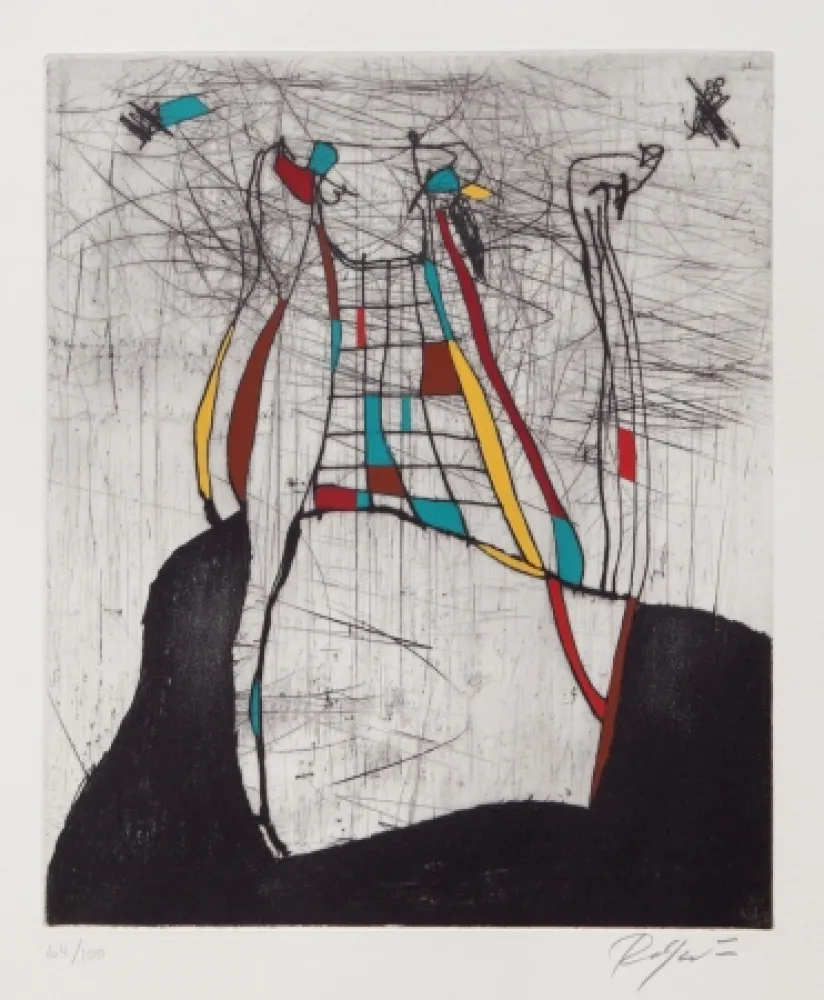 干刻版画 Jacobsen - Volcan eteint