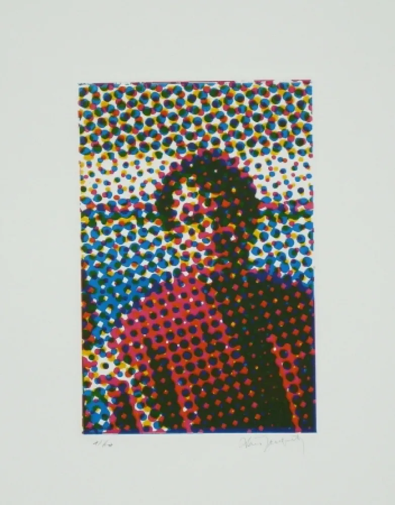 蚀刻飞尘法 Jacquet - Portrait de Mario Schifano