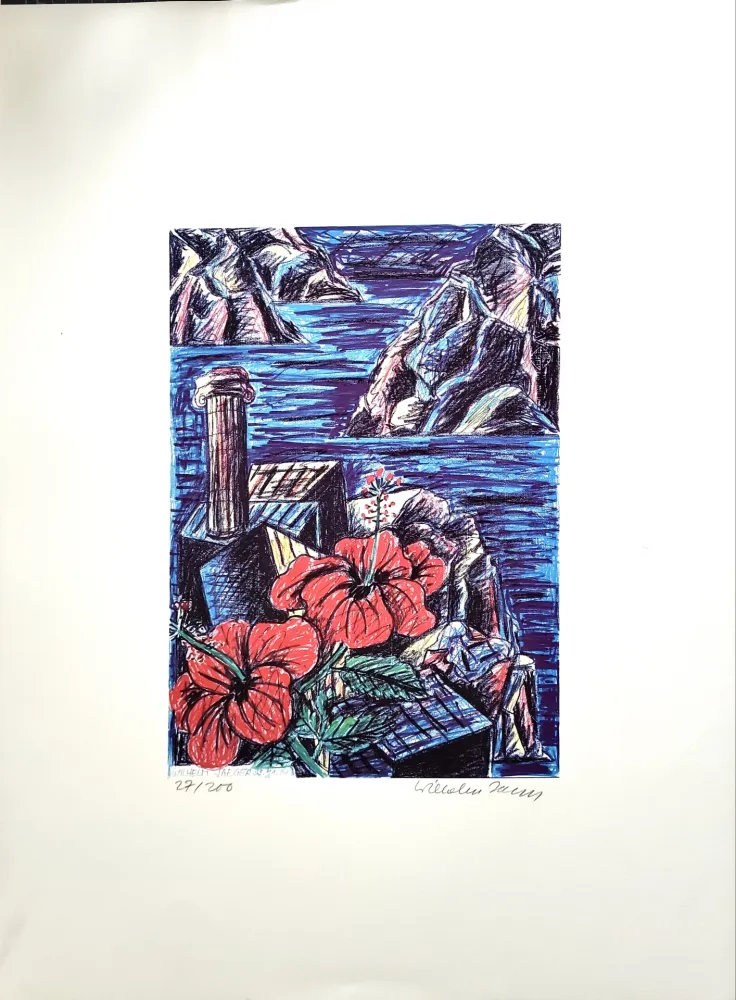 丝网印刷 Jaeger - Hibiskus