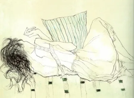 石版画 Jansem - Solange du Dos