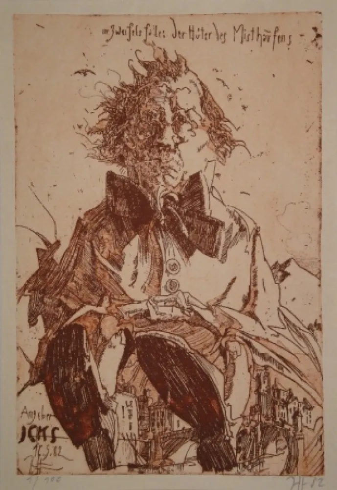 插图书 Janssen - Angeber Icks. 1ne Quijoterie (Eine Quijoterie). 