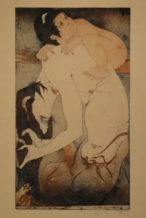 蚀刻飞尘法 Janssen - Die Bergfrau Yamauba und das Riesenkind Kintaro