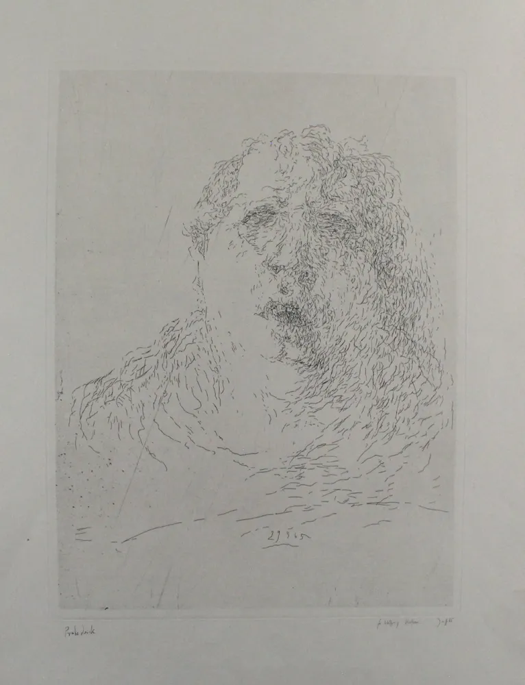版画 Janssen - Selbst am 29.3.1965