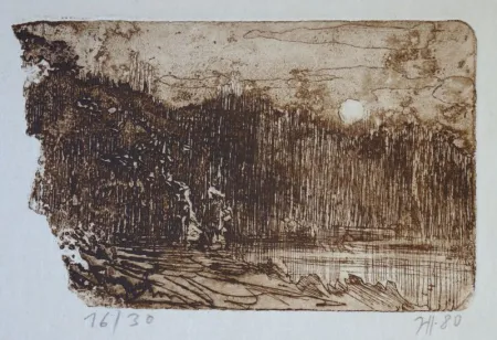 版画 Janssen - Waldsee