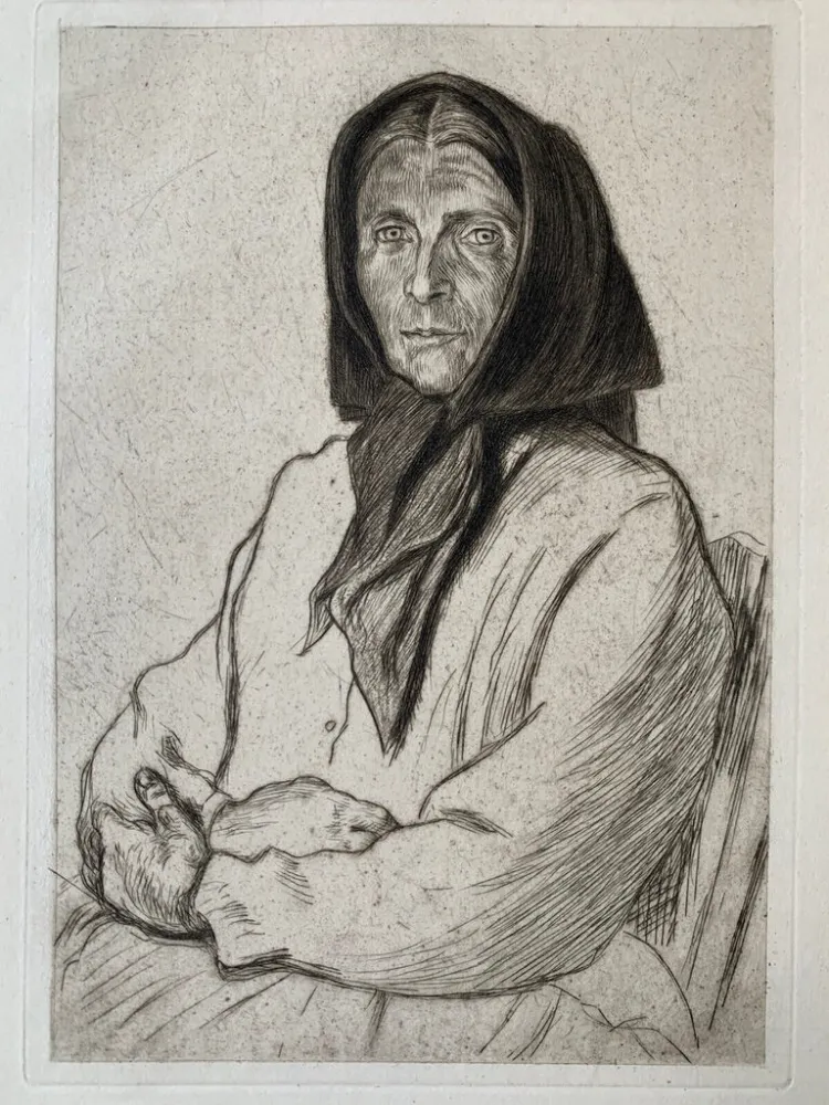 版画 Jeanniot - Paysanne