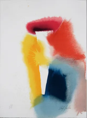 石版画 Jenkins - Abstract Composition, c. 1980 - Hand-signed! 