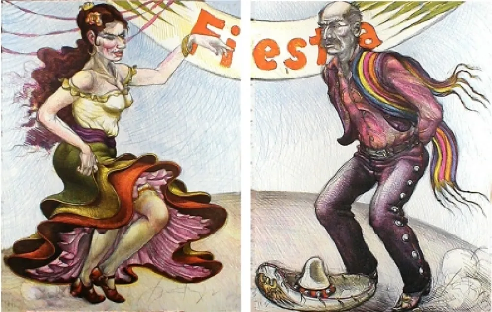 复数作品 Jimenez - Fiesta (diptych)