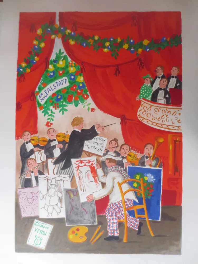 石版画 Jirlow - FALSTAFF