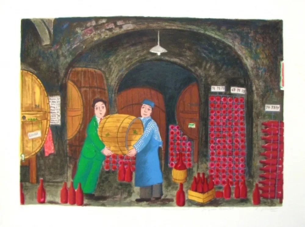 石版画 Jirlow - Untitled