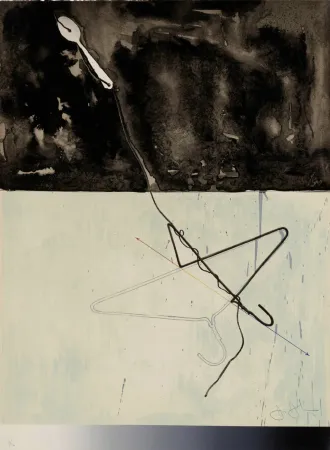 石版画 Johns - Coathanger and Spoon