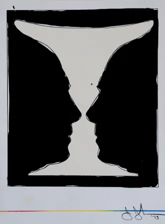 石版画 Johns - Cup two Picasso