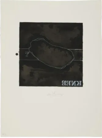 石版画 Johns - Knee