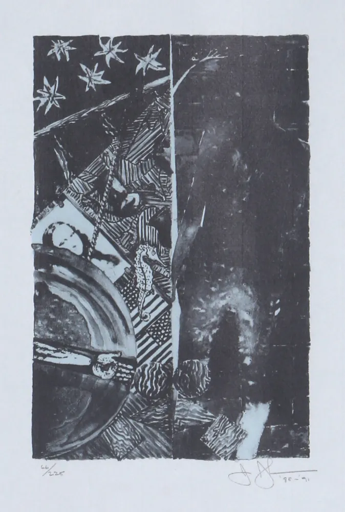 石版画 Johns - Summer Blue
