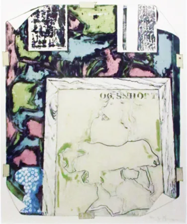 石版画 Johns - Untitled 