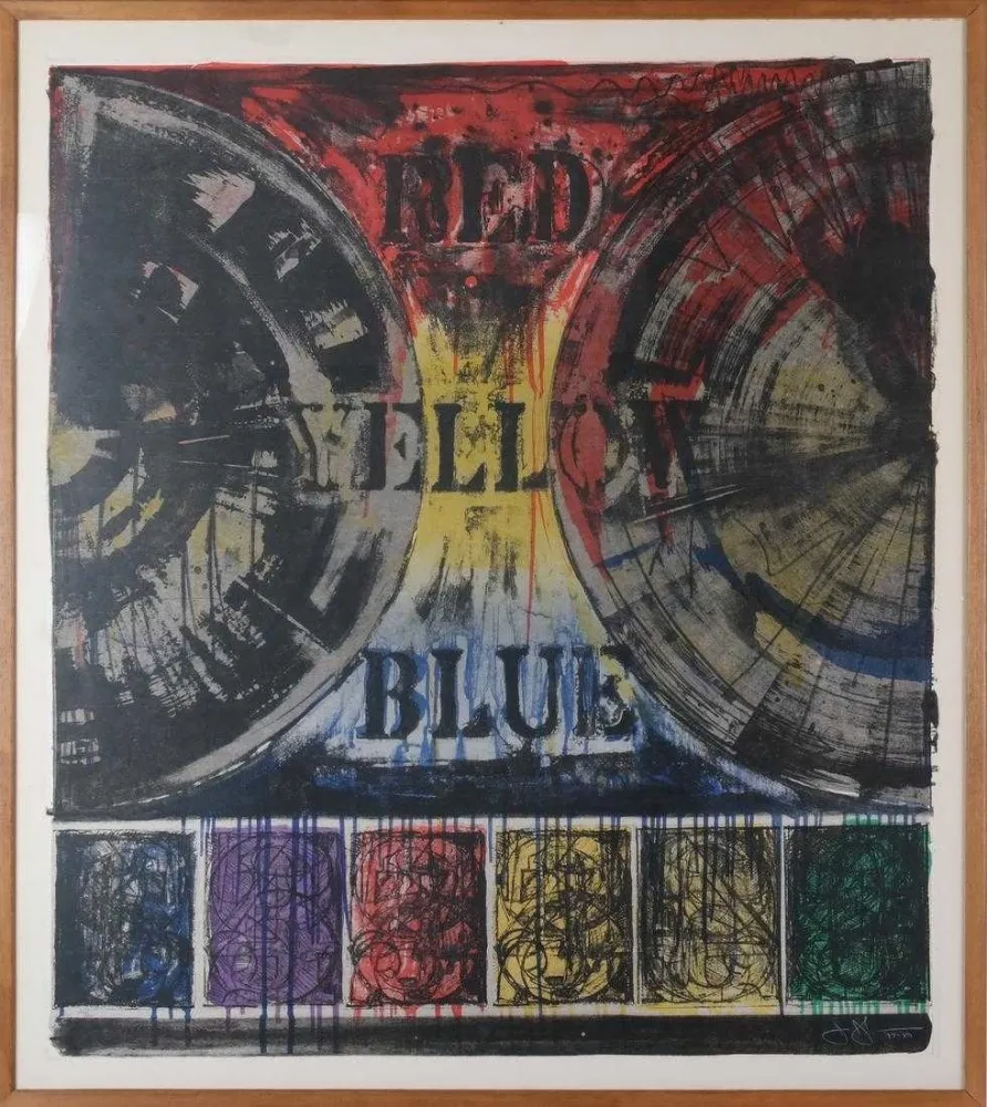 石版画 Johns - Untitled