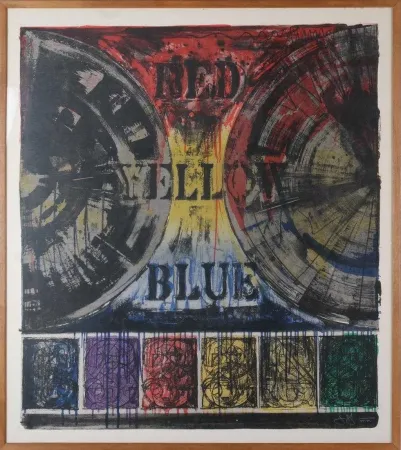 石版画 Johns - Untitled