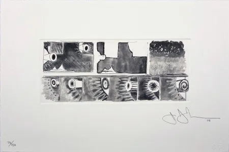 飞尘腐蚀法 Johns - Untitled from the Artist for Obama Portfolio