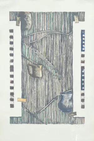 石版画 Johns - Ventriloquist