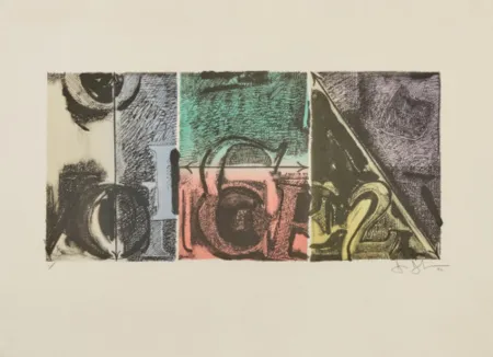 石版画 Johns - Voice 2