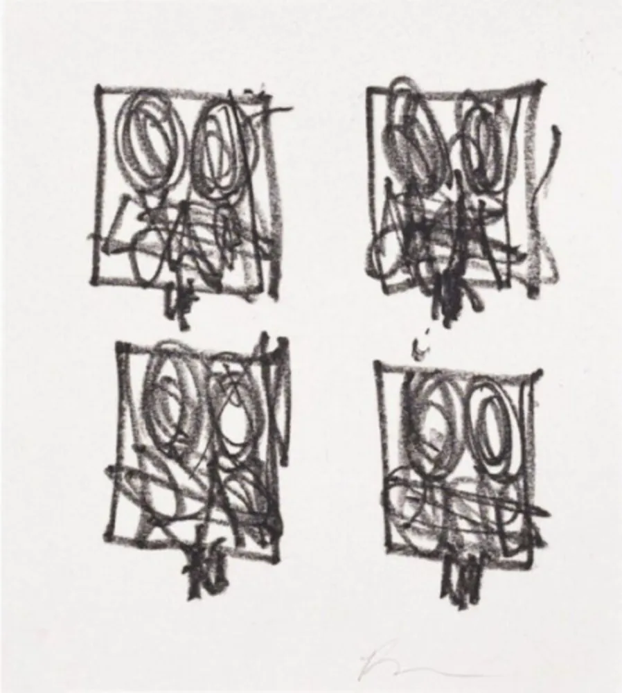 版画 Johnson - Untitled (Anxious Man)