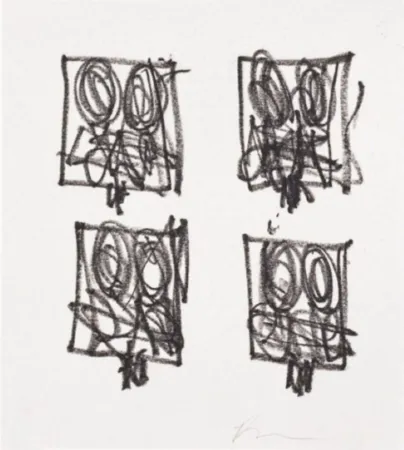 版画 Johnson - Untitled (Anxious Man)