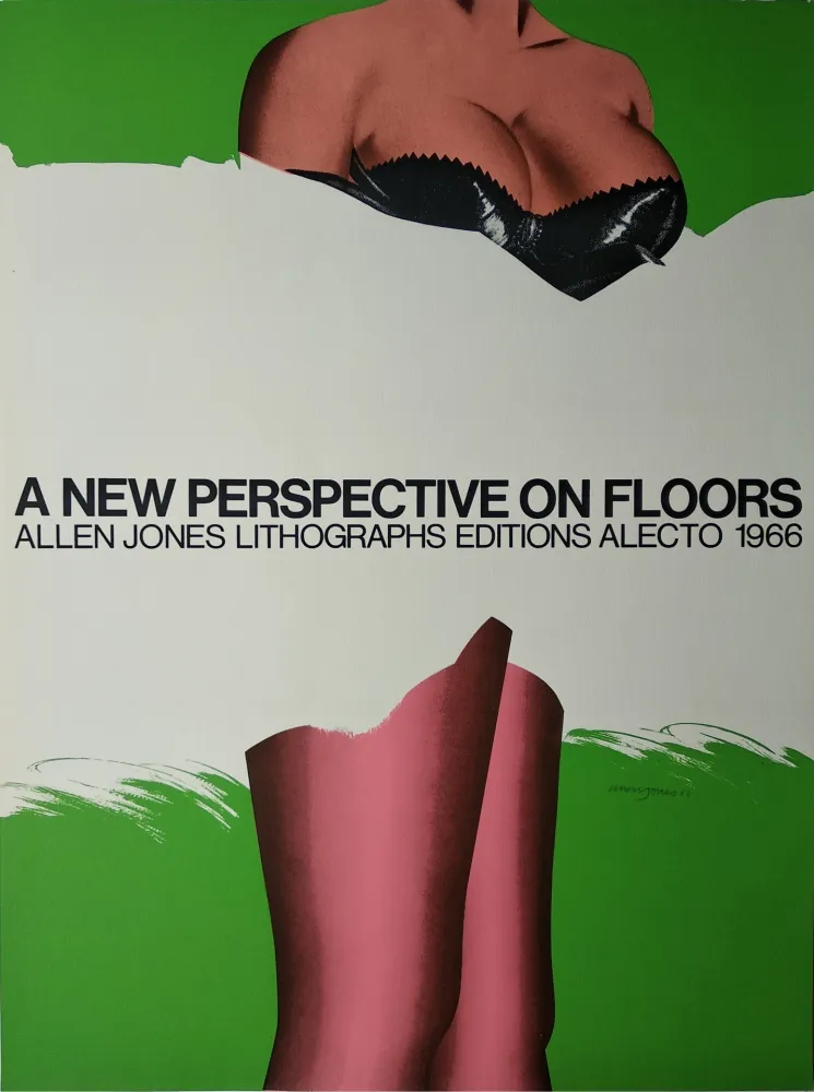 丝网印刷 Jones -   „A new Perspective on Floors. Allen Jones Lithographs editions alecto 1966“.
