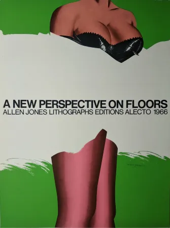 丝网印刷 Jones -   „A new Perspective on Floors. Allen Jones Lithographs editions alecto 1966“.